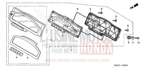 COMPTEUR (VTR1000SP4/5/6) VTR1000SP4 de 2004